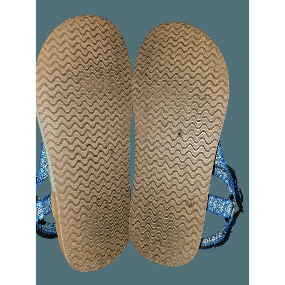 Muk Lux Sport Bar Sandals Adjustable Hoop & Loop Straps Women Size 10 Summer - Picture 8 of 10
